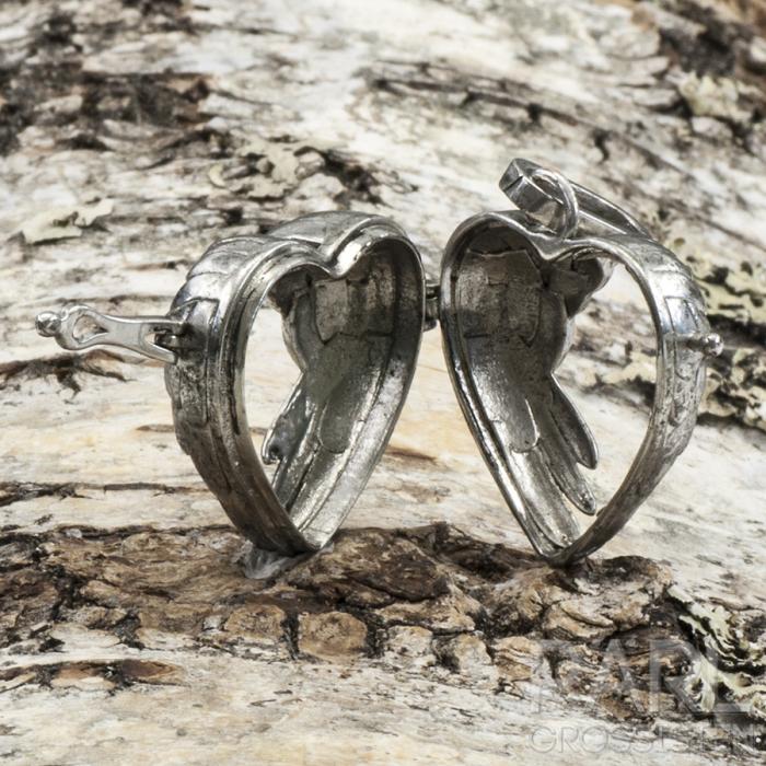 Pärlbur öppningsbar 26x23,5x16 mm, Antiksilver (st)
