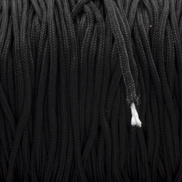Paracord 2 mm, Svart (meter)