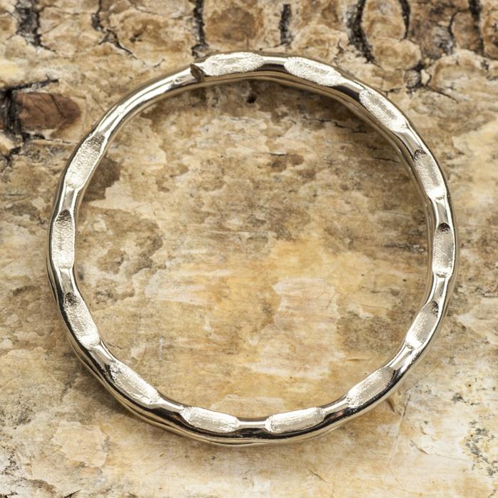 Nyckelring 25x1,5 mm, Platinafärg (5st)
