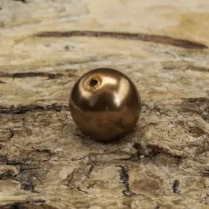Vaxad glaspärla 8 mm, Bronsbrun (20st)