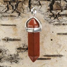 Hänge Bullet mahogny obsidian 37-40x12 mm, Brunsvart (st)