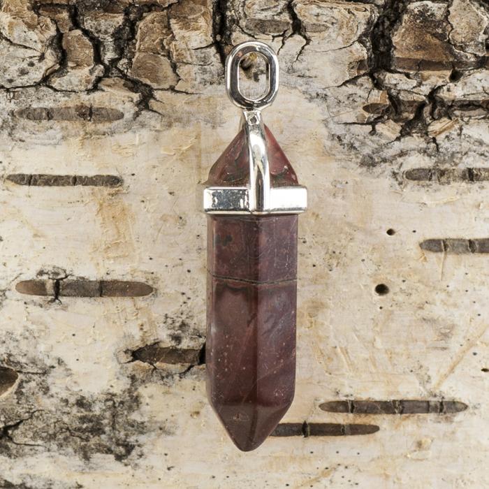 Hänge Bullet naturlig agat 37-40x12 mm, Multifärg (st)