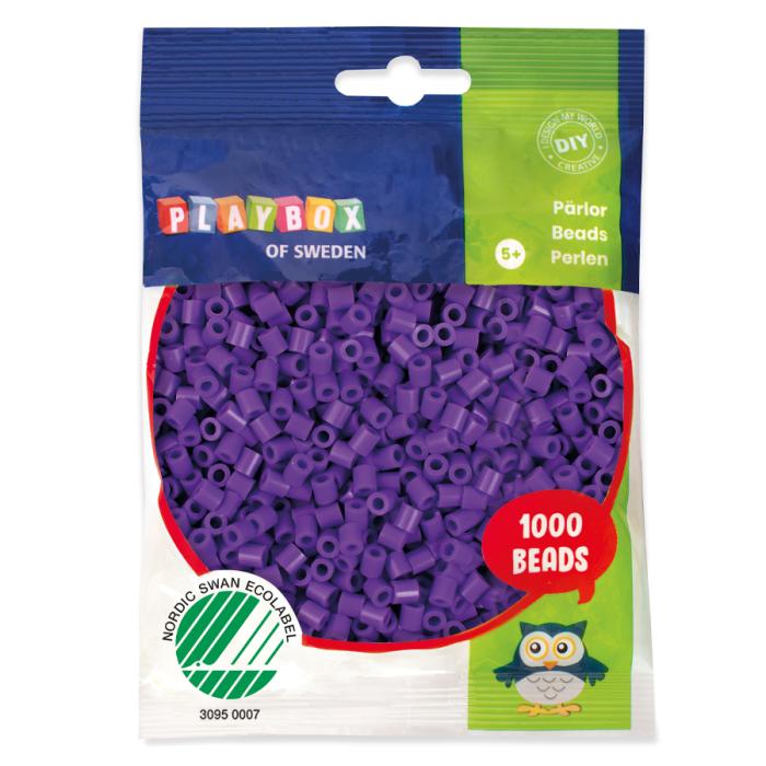 Rörpärlor midi 5 mm, Lila (1000 st)