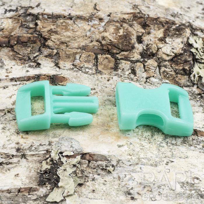 Lås Survival plast 29x15 mm, Turkos (5st)