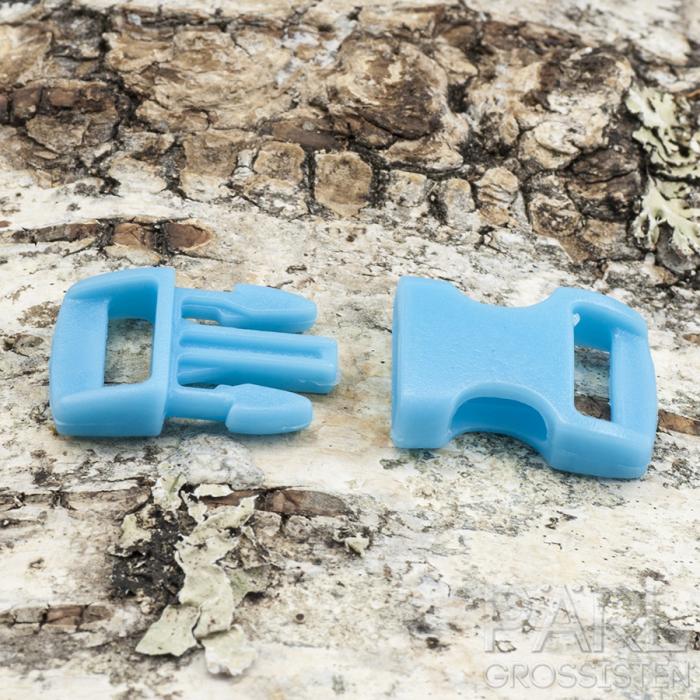 Lås Survival plast 29x15 mm, Blå (5st)