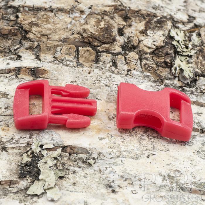 Lås Survival plast 29x15 mm, Röd (5st)