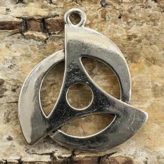 Berlock Sharingan Eye 25x28 mm, Antiksilver (st)