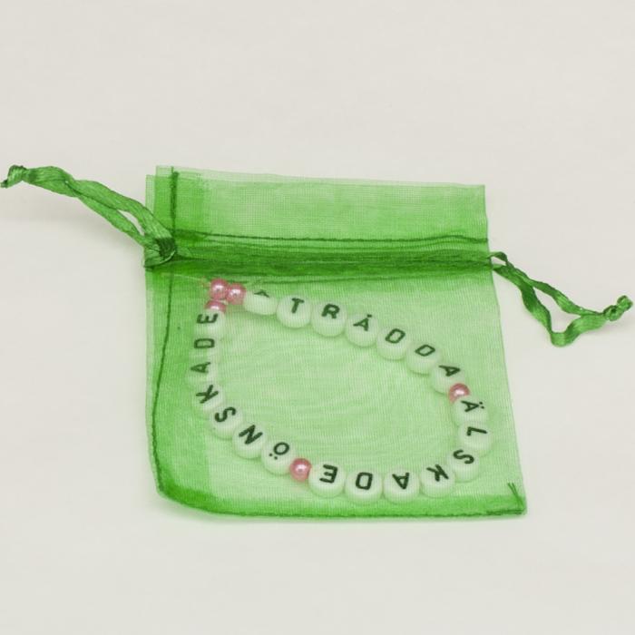 Tygpåse organza 7x9 cm, Grön (st)