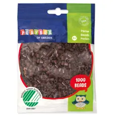 Rörpärlor midi 5 mm, Brun (1000 st)