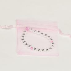 Tygpåse organza 7x9 cm, Rosa (st)