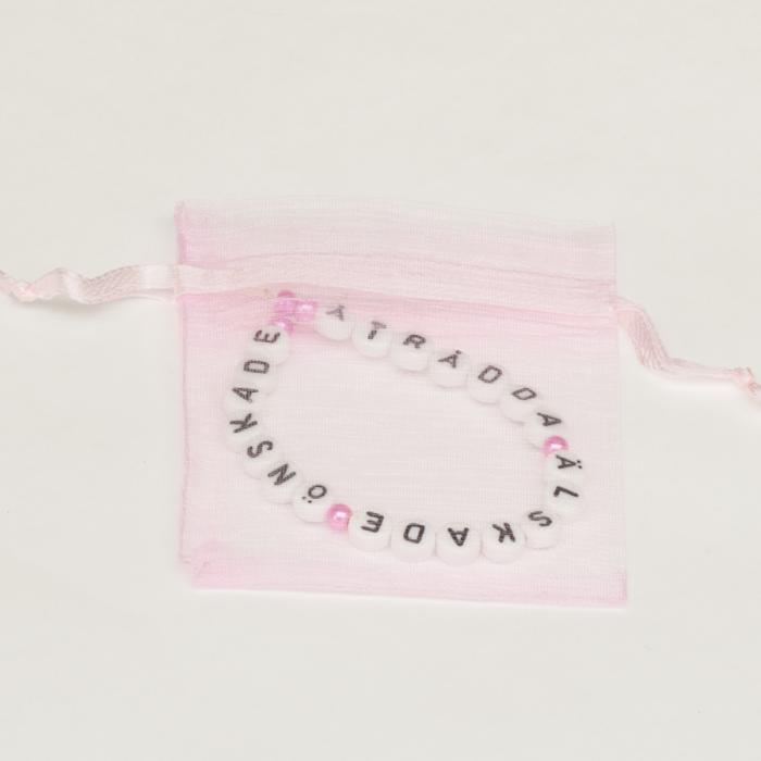 Tygpåse organza 7x9 cm, Rosa (st)