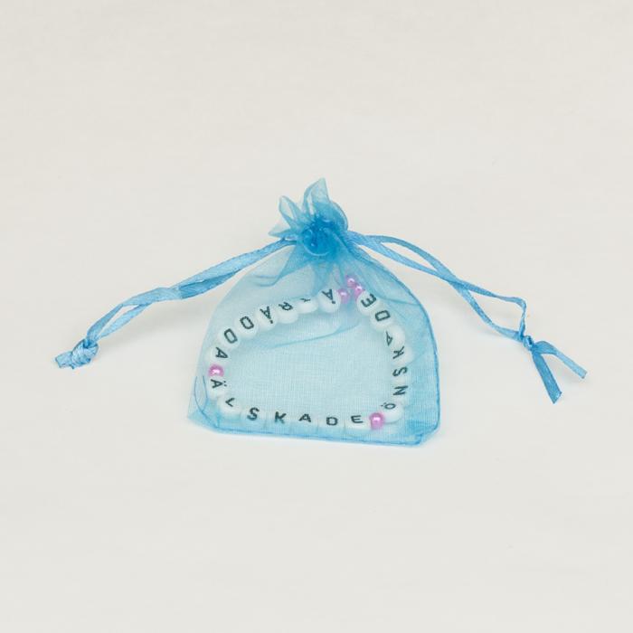 Tygpåse organza 7x9 cm, Blå (st)