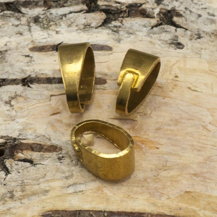 Berlockhållare ögla 5x8 mm, Guldfärg(10st)