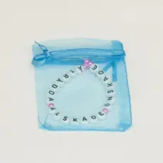 Tygpåse organza 7x9 cm, Blå (st)