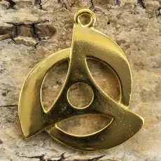 Berlock Sharingan Eye 25x28 mm, Guldfärg(st)