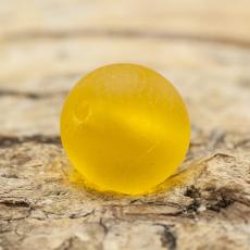 Frostad glaspärla 8 mm, Gul (20st)