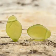 Frostat Glaslöv 7,5x12 mm, Grön (10st)