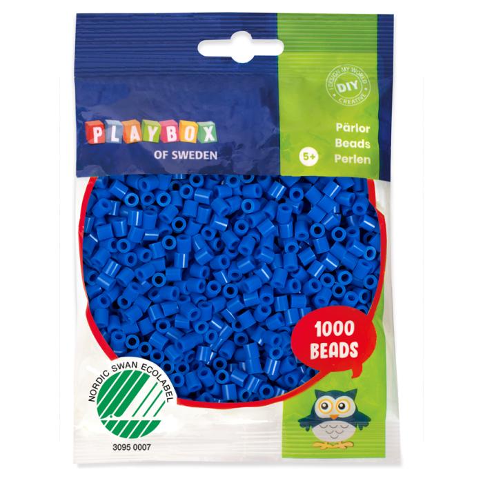 Rörpärlor midi 5 mm, Mörkblå (1000 st)
