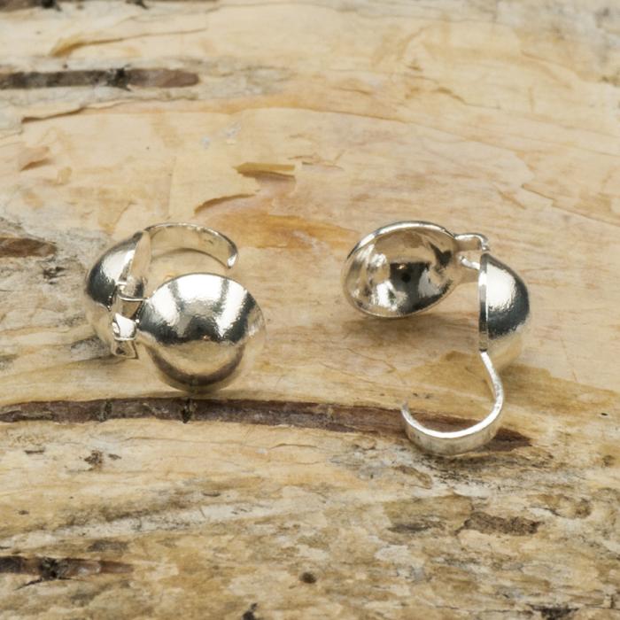 Knutgömma 5 mm, Silverfärg (40st)