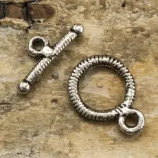 Stavlås Räfflad 10 mm, Metallfärg (5st)