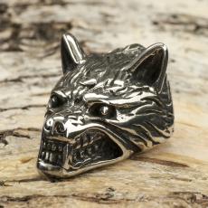 Bandavslut Varg 16x30 mm, Antiksilver (st)