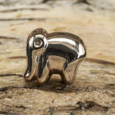 Ormlänkspärla Elefant 11x10 mm, Roséguld (st)