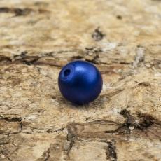 Vaxad glaspärla matt 4 mm, Blå (60st)