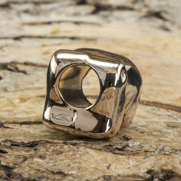 Ormlänkspärla Elefant 11x10 mm, Roséguld (st)
