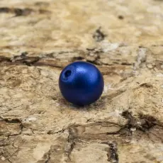 Vaxad glaspärla matt 4 mm, Blå (60st)