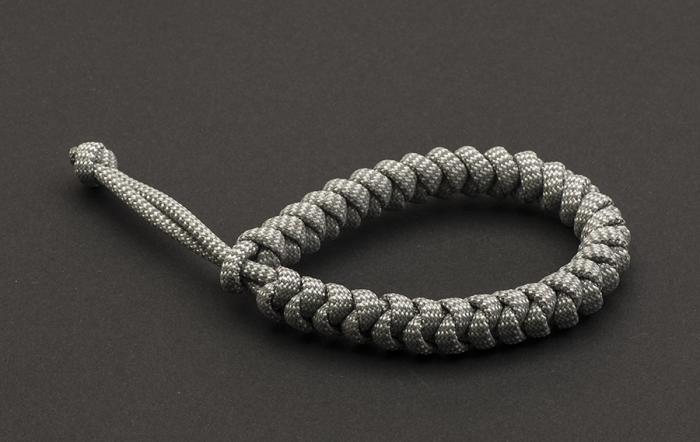 Paracord 550 Reflex, Light Grey - Wave (meter)