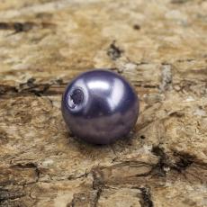 Vaxad glaspärla 6 mm, Syrenlila (40st)
