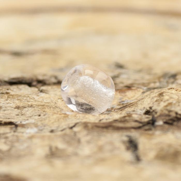 Glaspärla rund 3,5 mm, Ljusrosa (5g)