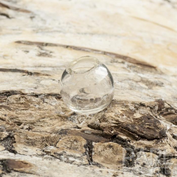 Glaskula ihålig 8 mm, Klar (5st)