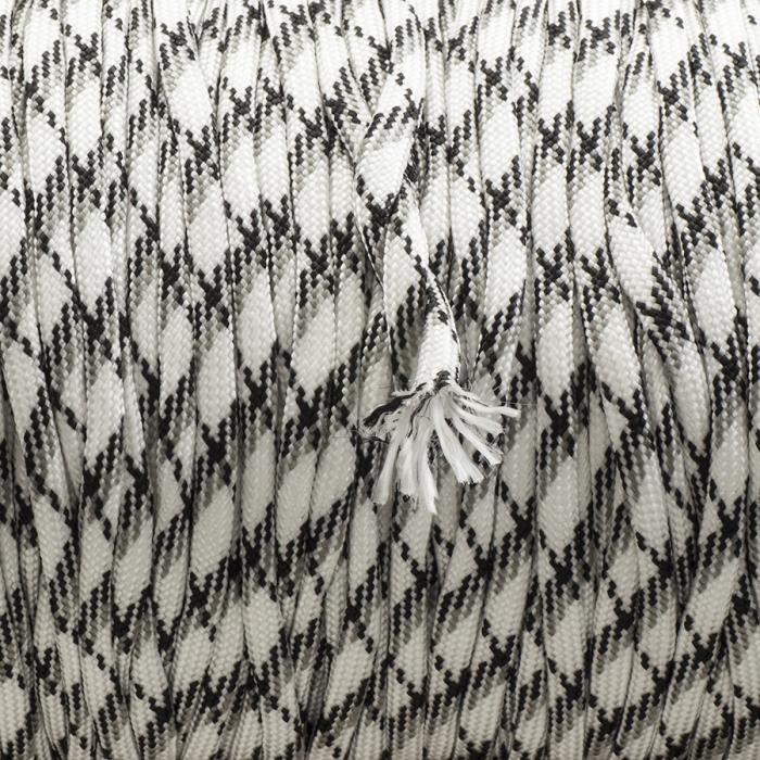 Paracord 4 mm, Grå multi (meter)
