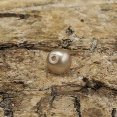 Vaxad glaspärla matt 4 mm, Ostron (60st)