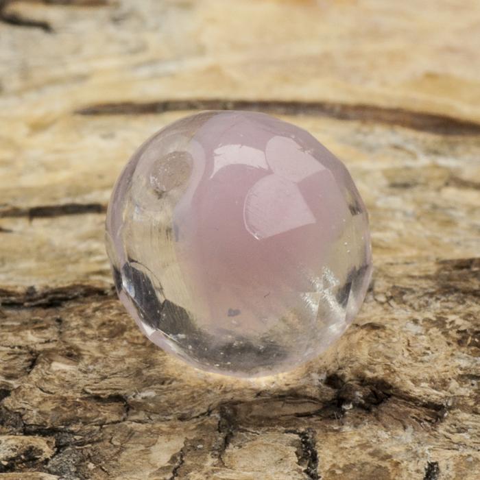 Glaspärla facetterad kula 12 mm, Rosa (5st)