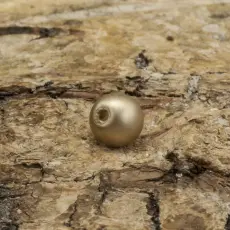 Vaxad glaspärla matt 4 mm, Beige (60st)
