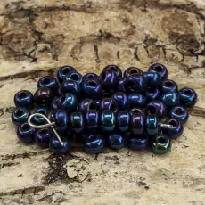 Seed Beads metallic 5 mm, Blåmulti (20g)