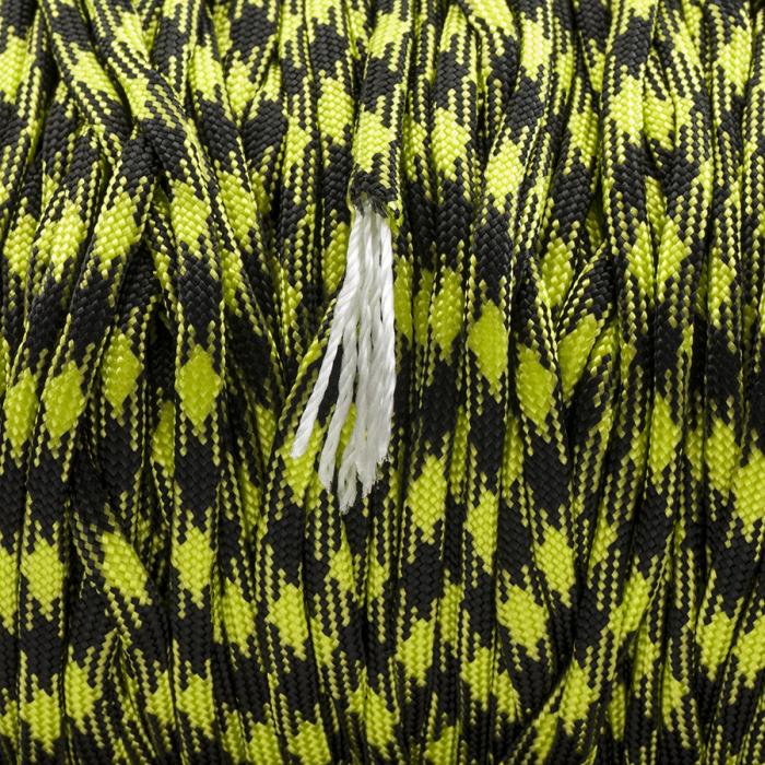 Paracord 4 mm, Svart/Grön (meter)