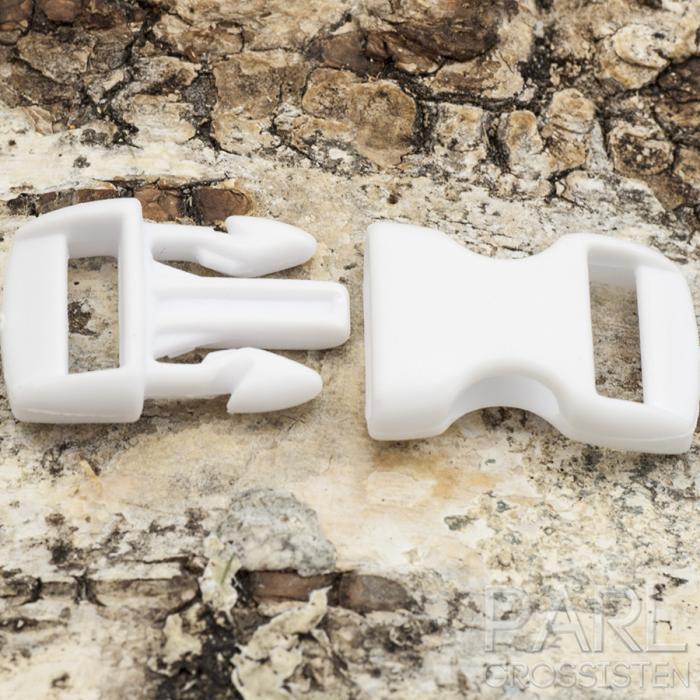 Lås Survival plast 30x15 mm, Vit (5st)