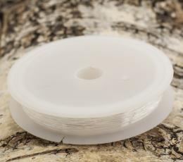 Elastisk tråd 0,6 mm, Ofärgad (10 m)
