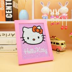 Diamond Painting med ram, Hello Kitty