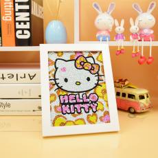 Diamond Painting med ram, Hello Kitty