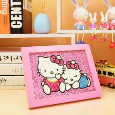 Diamond Painting med ram, Hello Kitty kram