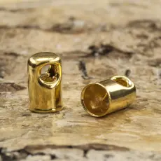 Bandavslut 4x7 mm, Guldfärg (5st)