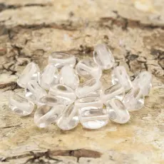 Glaspärla Tresidig 4,5x7 mm, Ljusrosa (20st)