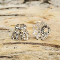 P&auml;rlh&aring;llare Blomklocka 6x5 mm, Silverf&auml;rg (20st)