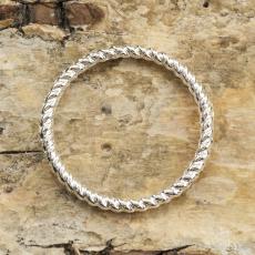 Ring 18 mm, Silverfärg (5st)
