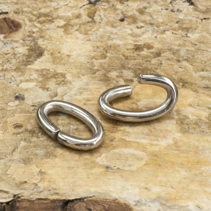 Ring Oval i Rostfritt stål 5x8 mm (15st)