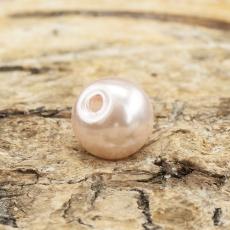 Vaxad glaspärla 6 mm, Rosavit (40st)